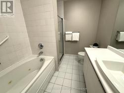 ... with separate shower & soaker tub -