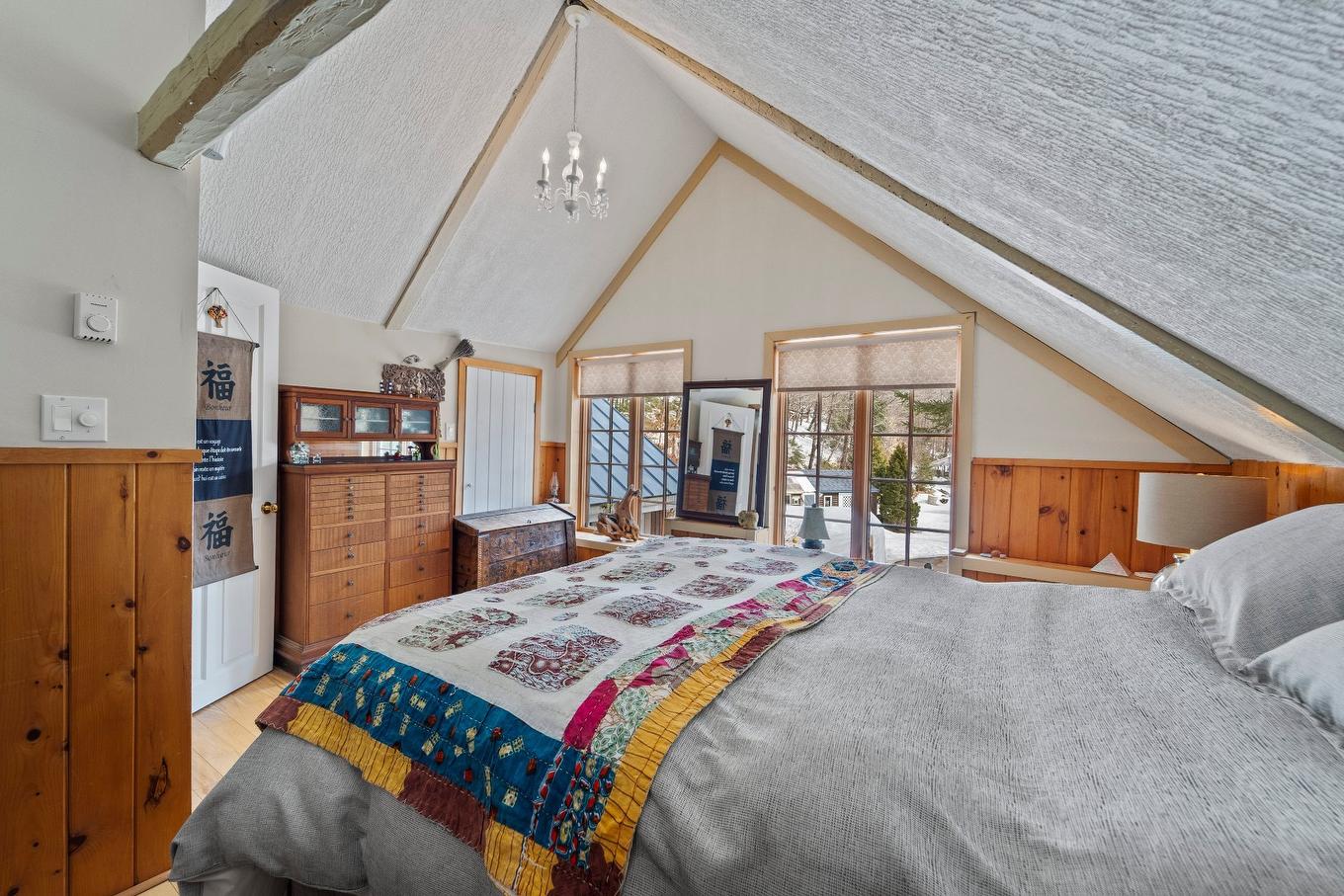 Chambre à coucher - 1595 Ch. Du Lac-Des-Becs-Scie O., Saint-Sauveur, QC - Indoor Photo Showing Bedroom