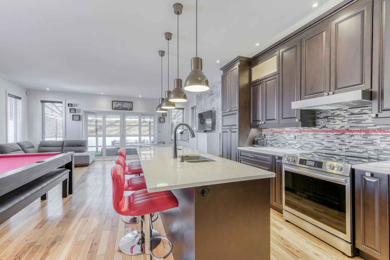 Cuisine - 1883 Rue Honoré-Beaugrand, Montréal (Mercier/Hochelaga-Maisonneuve), QC - Indoor Photo Showing Kitchen With Double Sink With Upgraded Kitchen