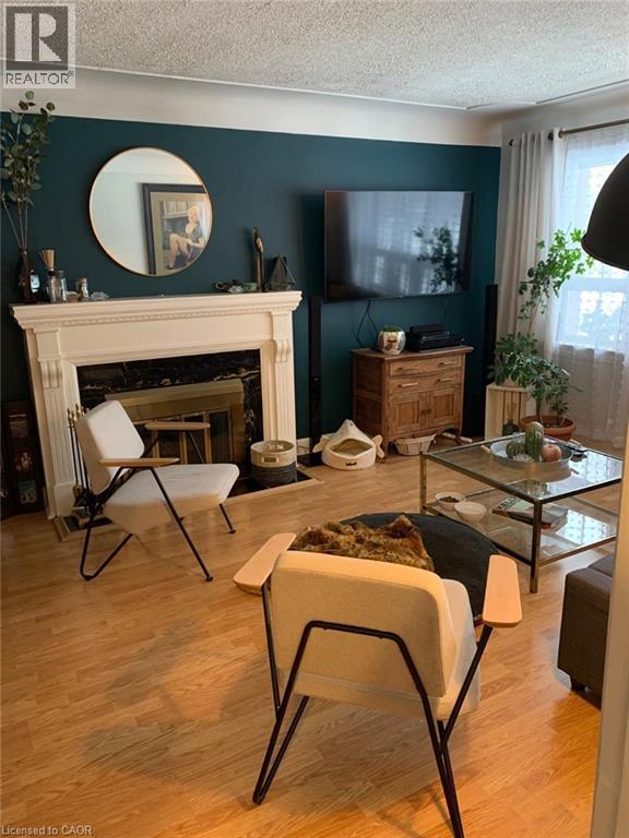 317 Bedford Road, Kitchener, ON - Indoor Photo Showing Living Room With Fireplace