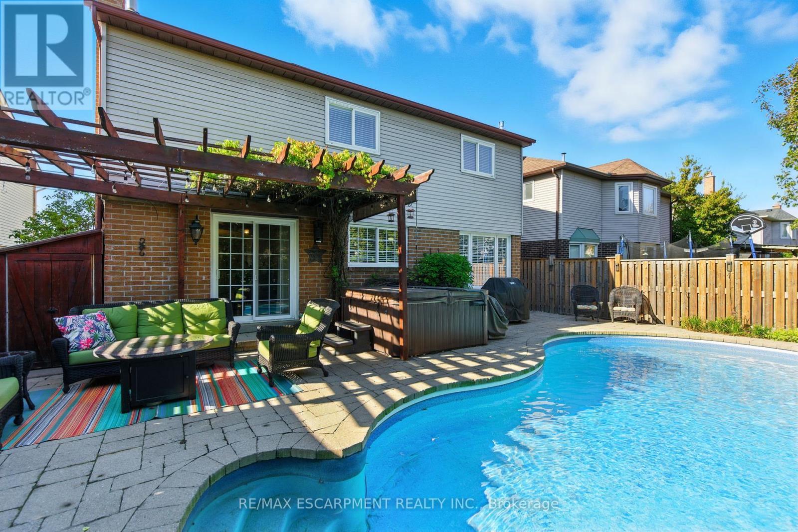 2041 Quail Valley Drive, Burlington, ON - Outdoor With In Ground Pool With Deck Patio Veranda