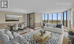 Living Room Dining Room Virtually Staged -