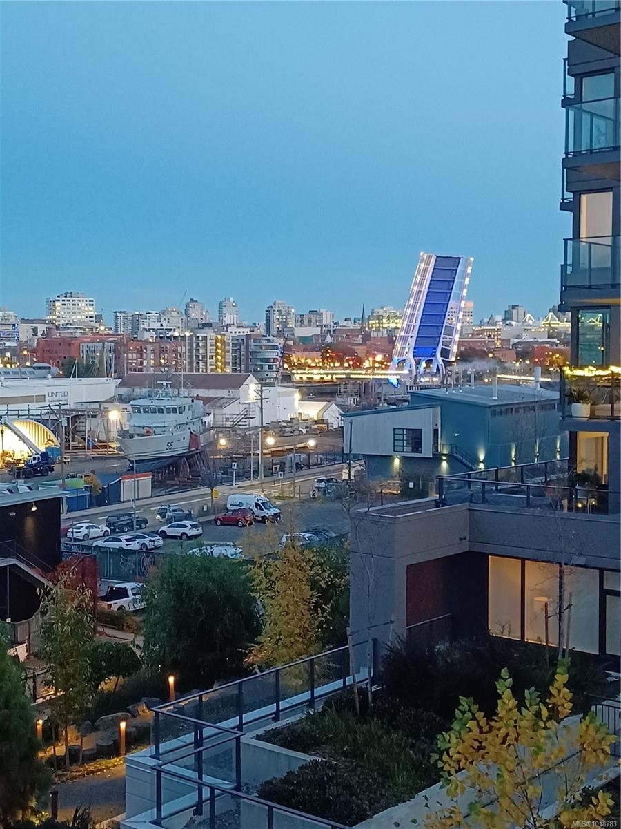 308-373 Tyee Rd, Victoria, BC - Outdoor With Balcony With View