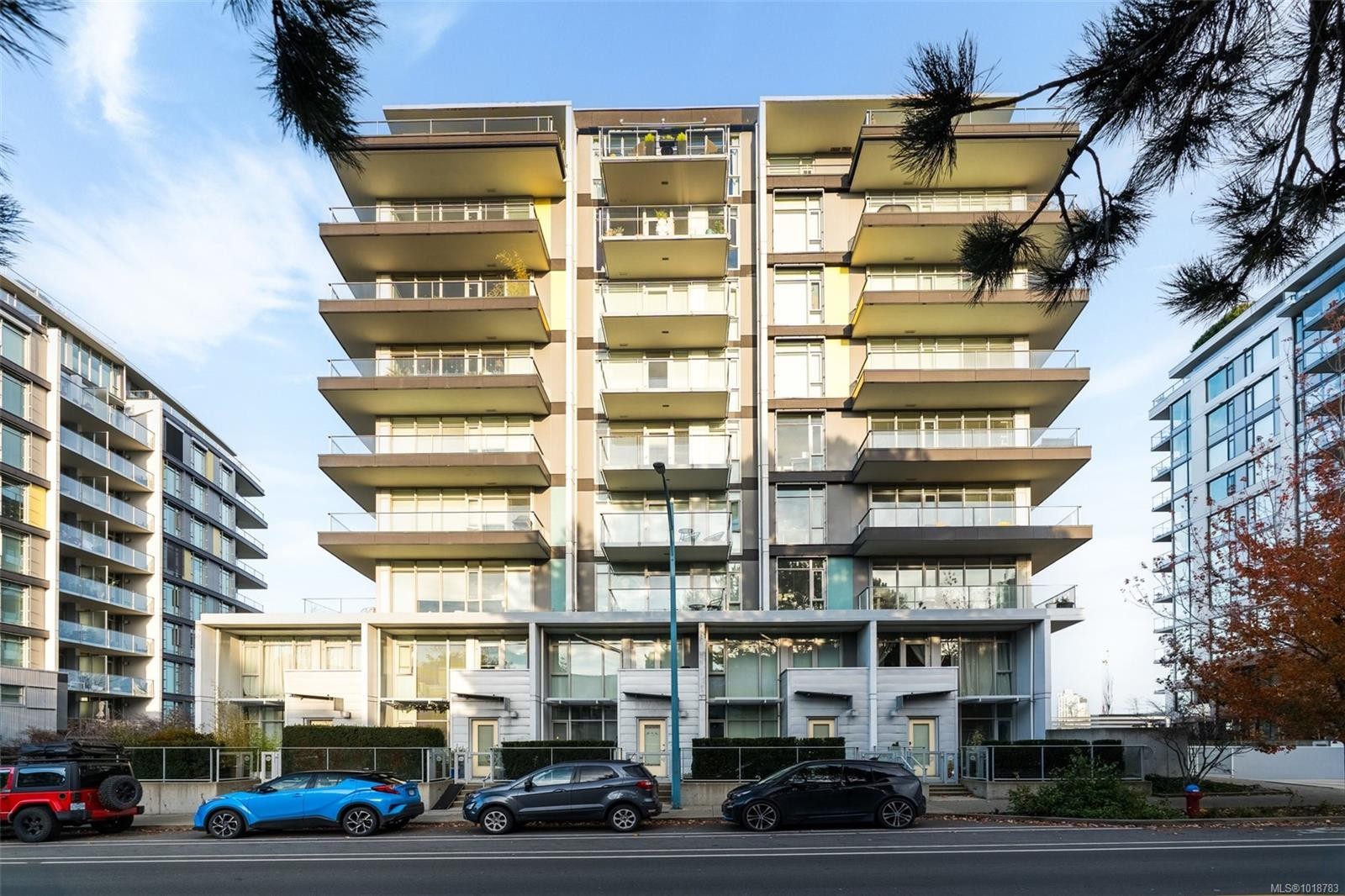 308-373 Tyee Rd, Victoria, BC - Outdoor With Balcony With Facade