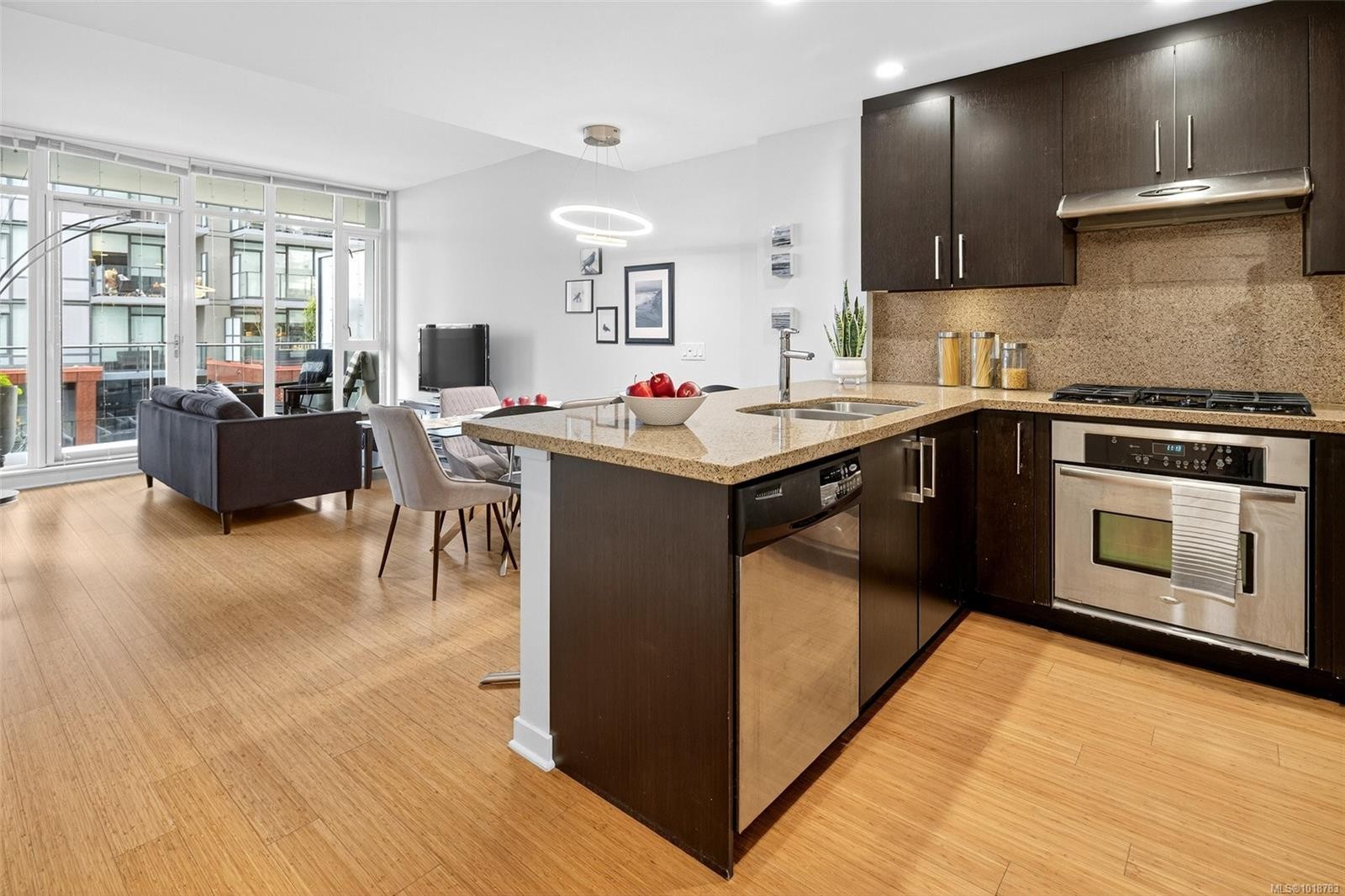 308-373 Tyee Rd, Victoria, BC - Indoor Photo Showing Kitchen With Double Sink With Upgraded Kitchen