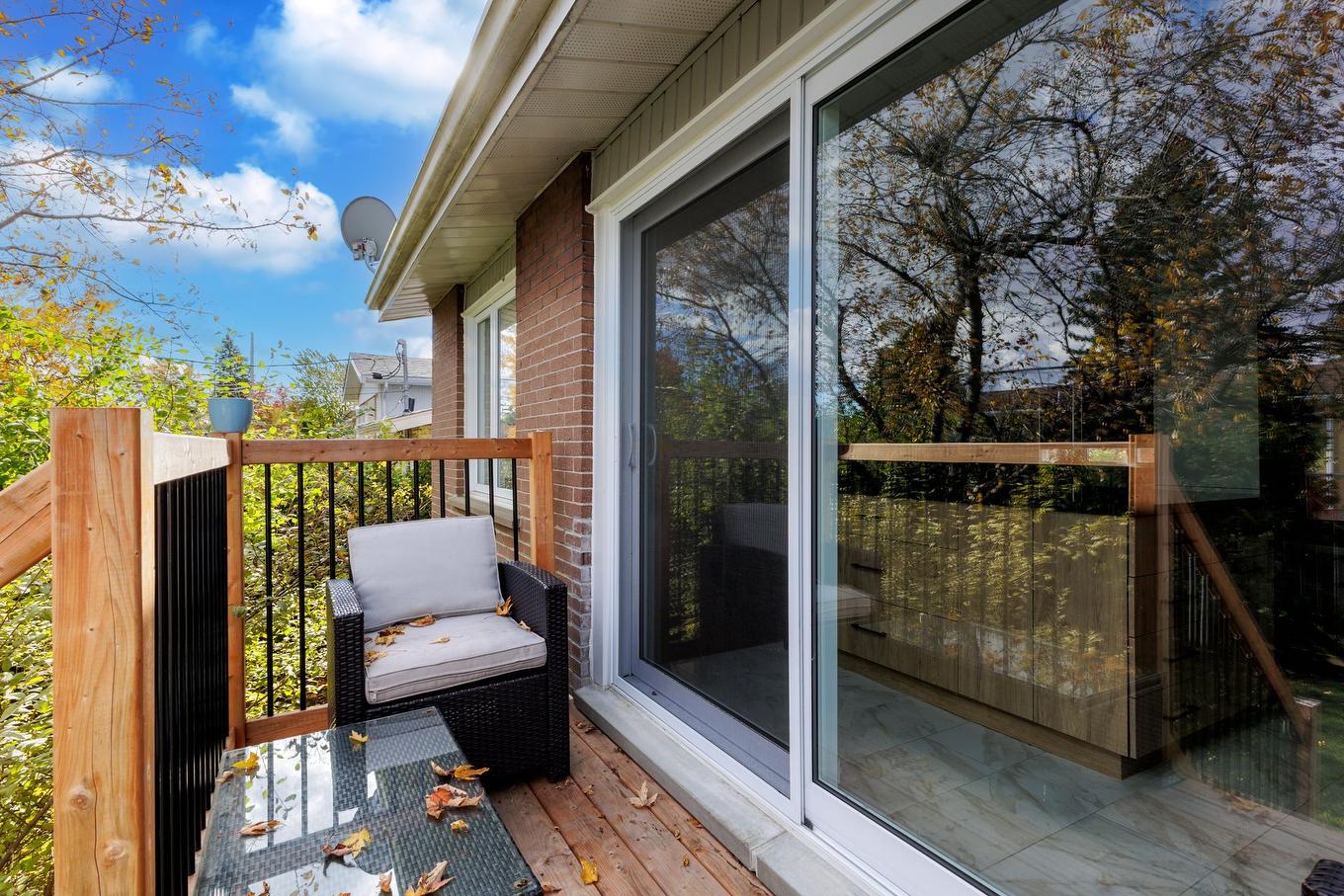 Terrasse - 24 Rue David, Dollard-Des-Ormeaux, QC - Outdoor With Deck Patio Veranda With Exterior