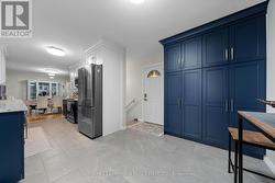 Entrance to garage and lower level -