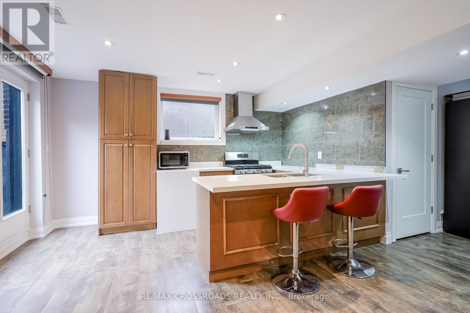 1A Roblin Avenue, Toronto, ON - Indoor Photo Showing Kitchen With Double Sink