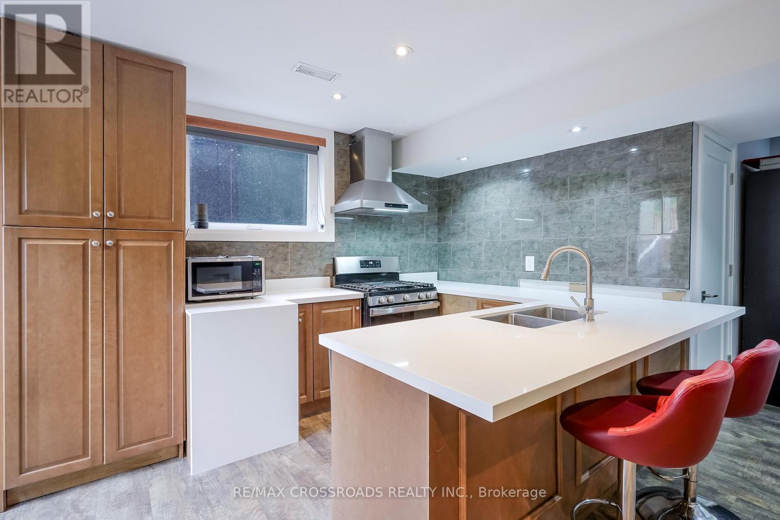1A Roblin Avenue, Toronto, ON - Indoor Photo Showing Kitchen With Double Sink