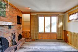 Sunken family room. -