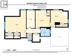 Second floor layout. -
