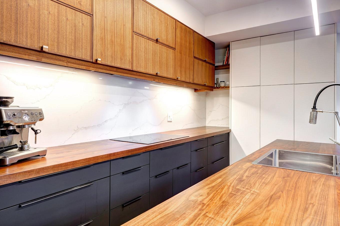 Cuisine - 4231 Rue Marquette, Montréal (Le Plateau-Mont-Royal), QC - Indoor Photo Showing Kitchen With Double Sink