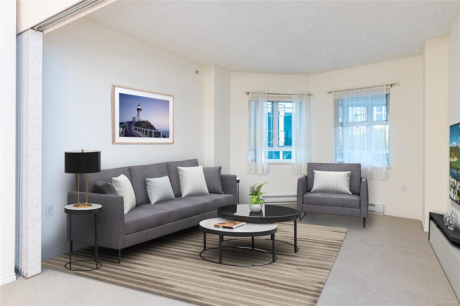 105-1521 Church Ave, Saanich, BC - Indoor Photo Showing Living Room