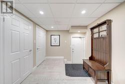 Basement entrance from underground parking -