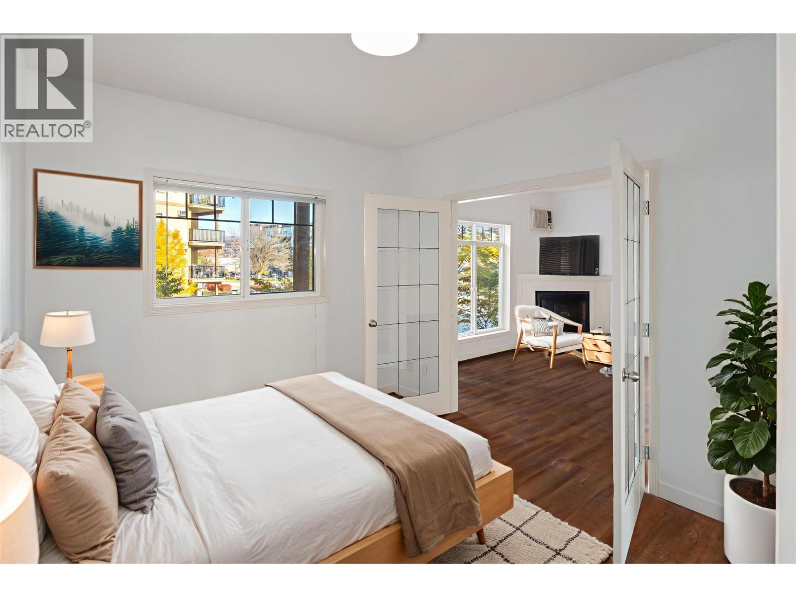 Virtually Staged - 250 Hollywood Road S Unit# 206, Kelowna, BC - Indoor Photo Showing Bedroom