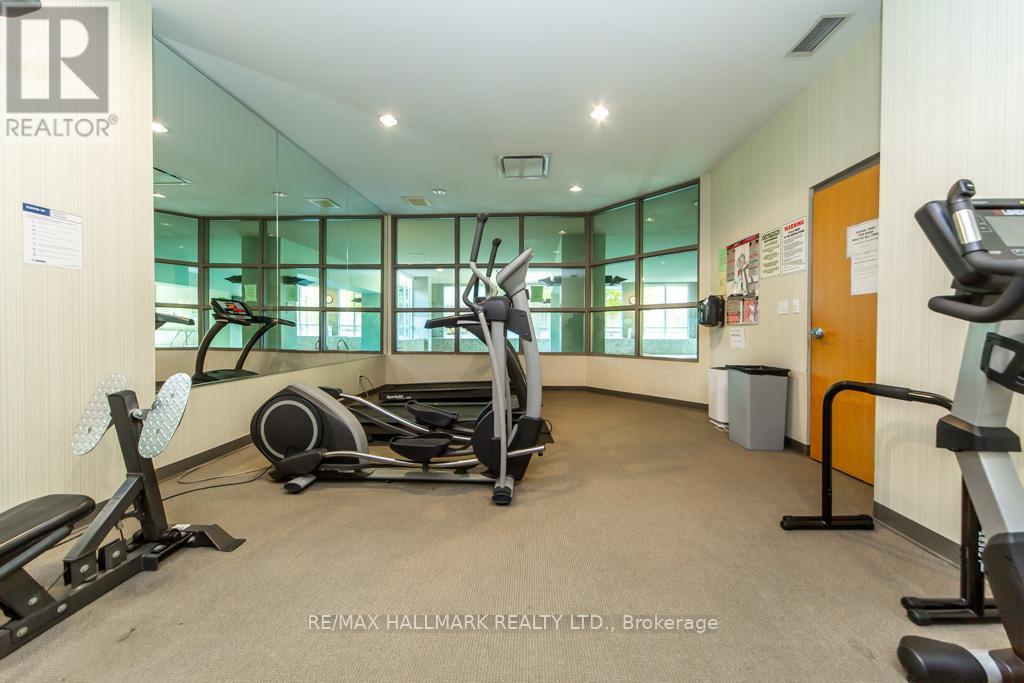 1115 - 68 Grangeway Avenue, Toronto, ON - Indoor Photo Showing Gym Room