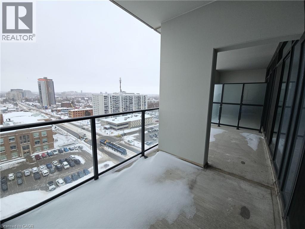 Balcony with a city view - 741 King Street W Unit# 1207, Kitchener, ON - Outdoor With Balcony With View With Exterior