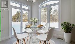 Virtual staging at rear walkout -