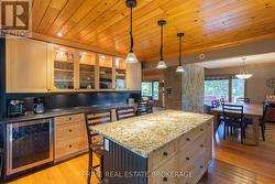 Large prep bar w/ beverage fridge -