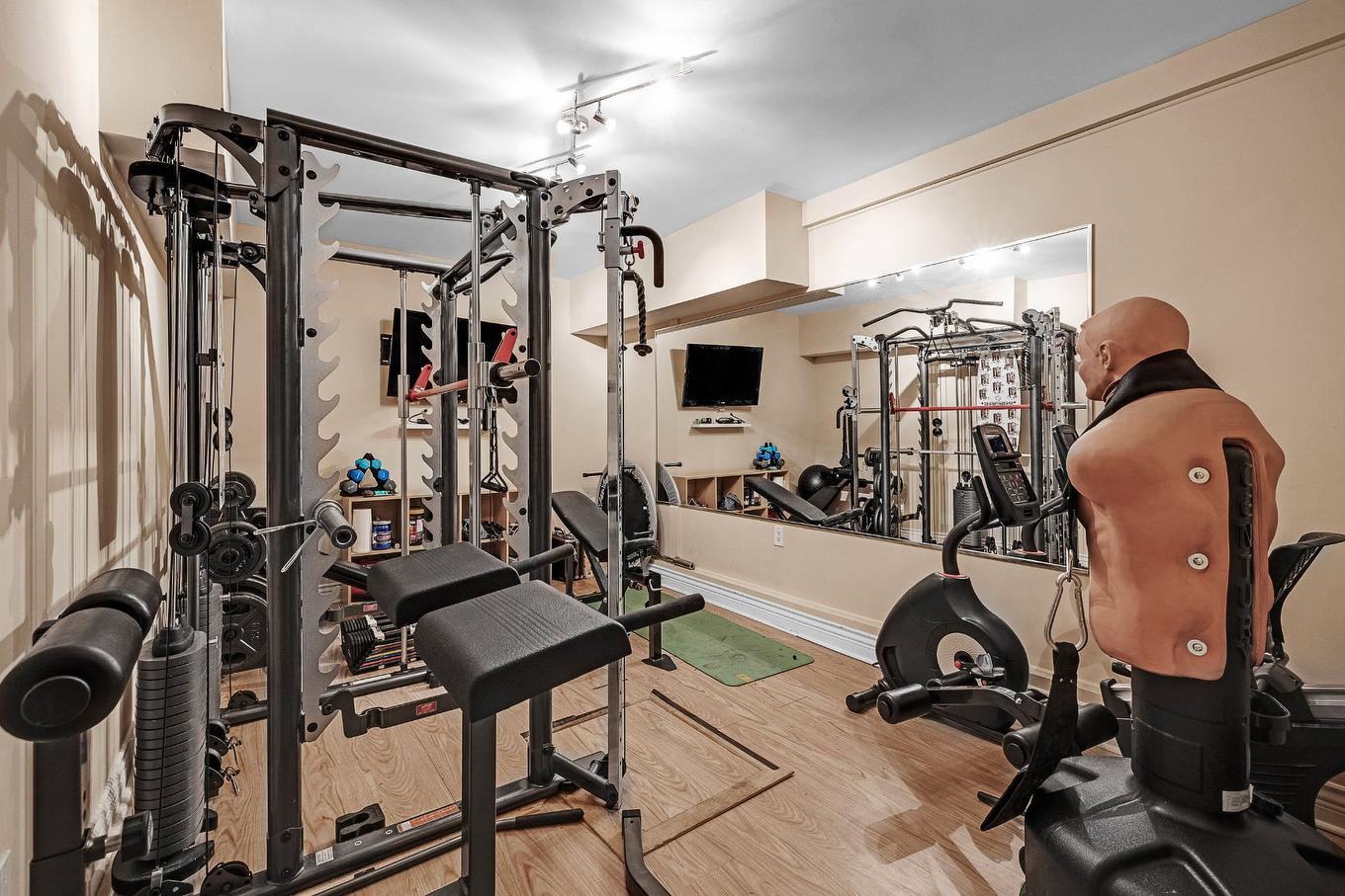 Exercise room - 8235 Av. Oceanie, Brossard, QC - Indoor Photo Showing Gym Room