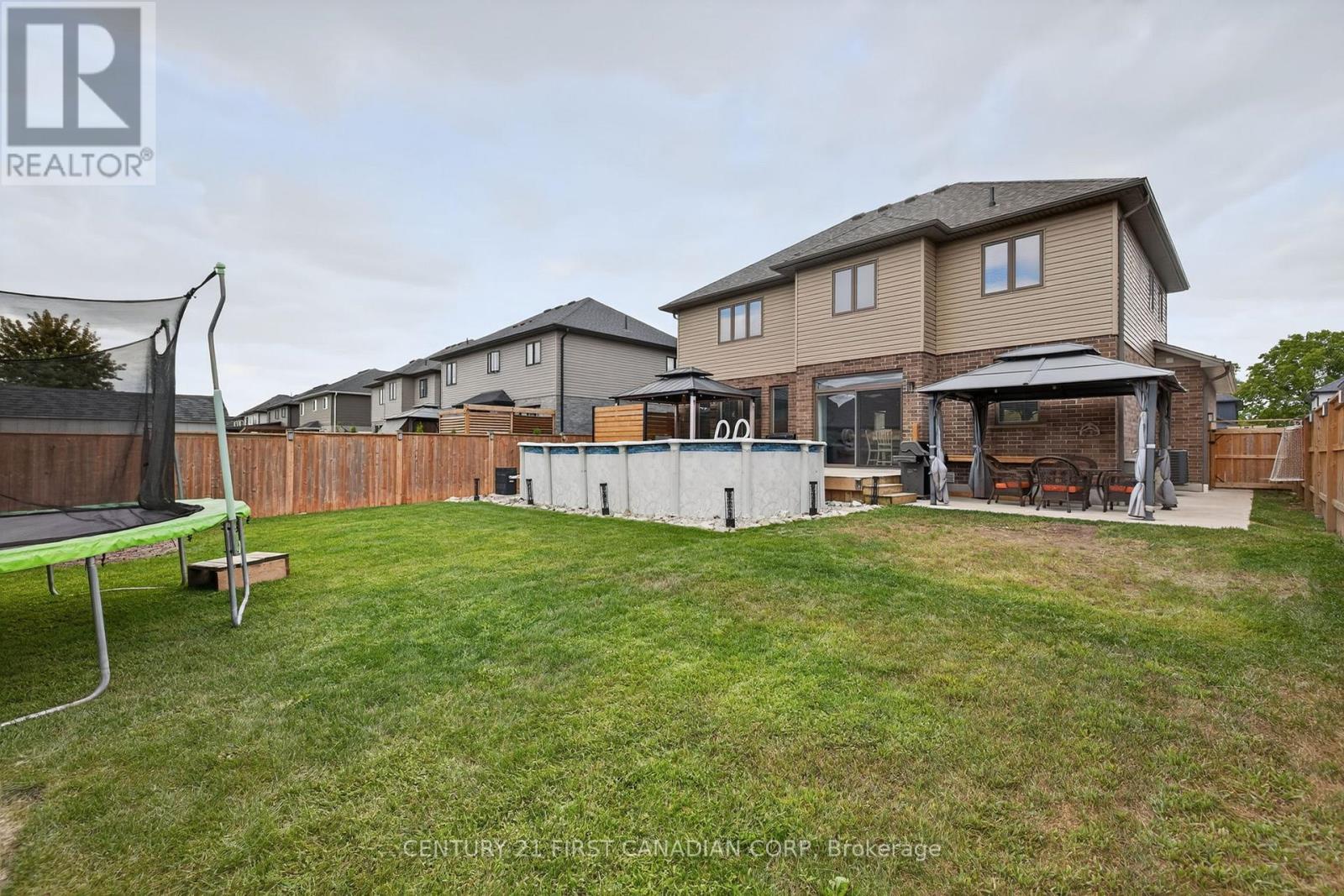 99 Thames Springs Crescent, Zorra (Thamesford), ON - Outdoor With Above Ground Pool With Backyard
