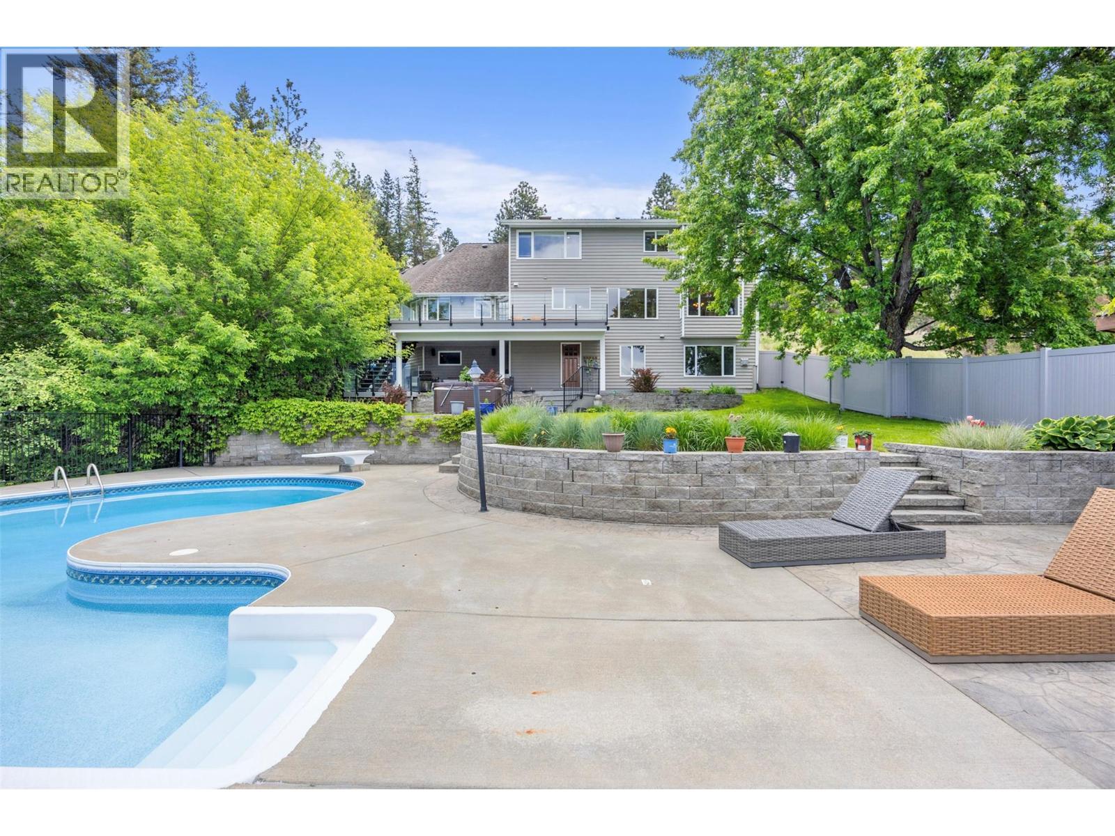 1978 High Schylea Drive, Kamloops, BC - Outdoor With In Ground Pool With Deck Patio Veranda With Backyard