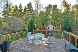 Large Back Deck with Views to Forest -