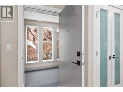 Beautifully framed rocks in hallway across from unit -