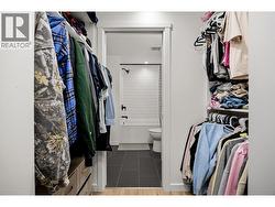 Walk in closet with built in shelving -