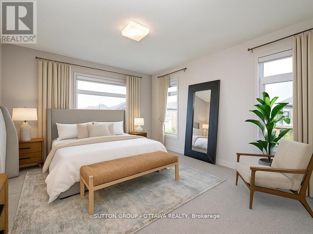 This picture is virtually staged - 732 Wooler Place, Ottawa, ON - Indoor Photo Showing Bedroom