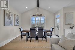 Bright spacious dining area over looking backyard -