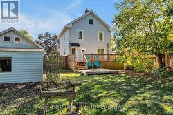 oversized backyard and decking. -