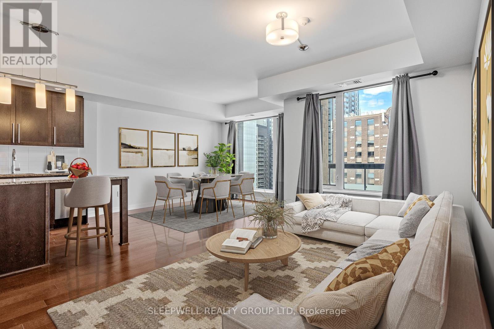 1212 - 238 Besserer Street, Ottawa, ON - Indoor Photo Showing Living Room