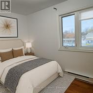 Virtually staged bedroom -