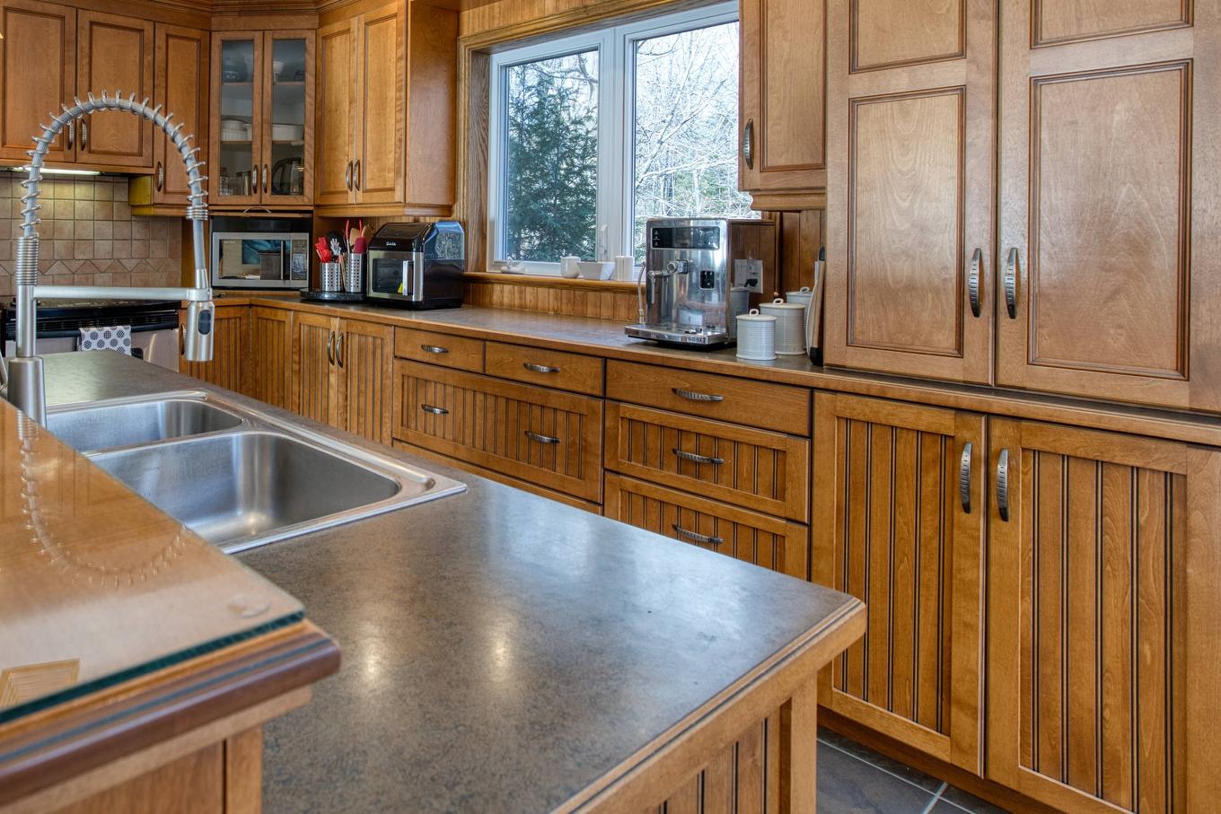Cuisine - 39 Rue Tracy, Saint-Hippolyte, QC - Indoor Photo Showing Kitchen With Double Sink