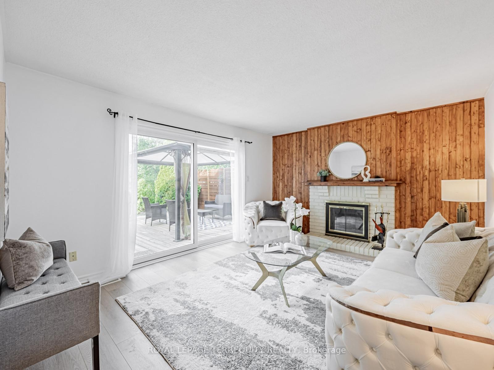 1858 Shadybrook Drive, Pickering, ON - Indoor Photo Showing Living Room With Fireplace