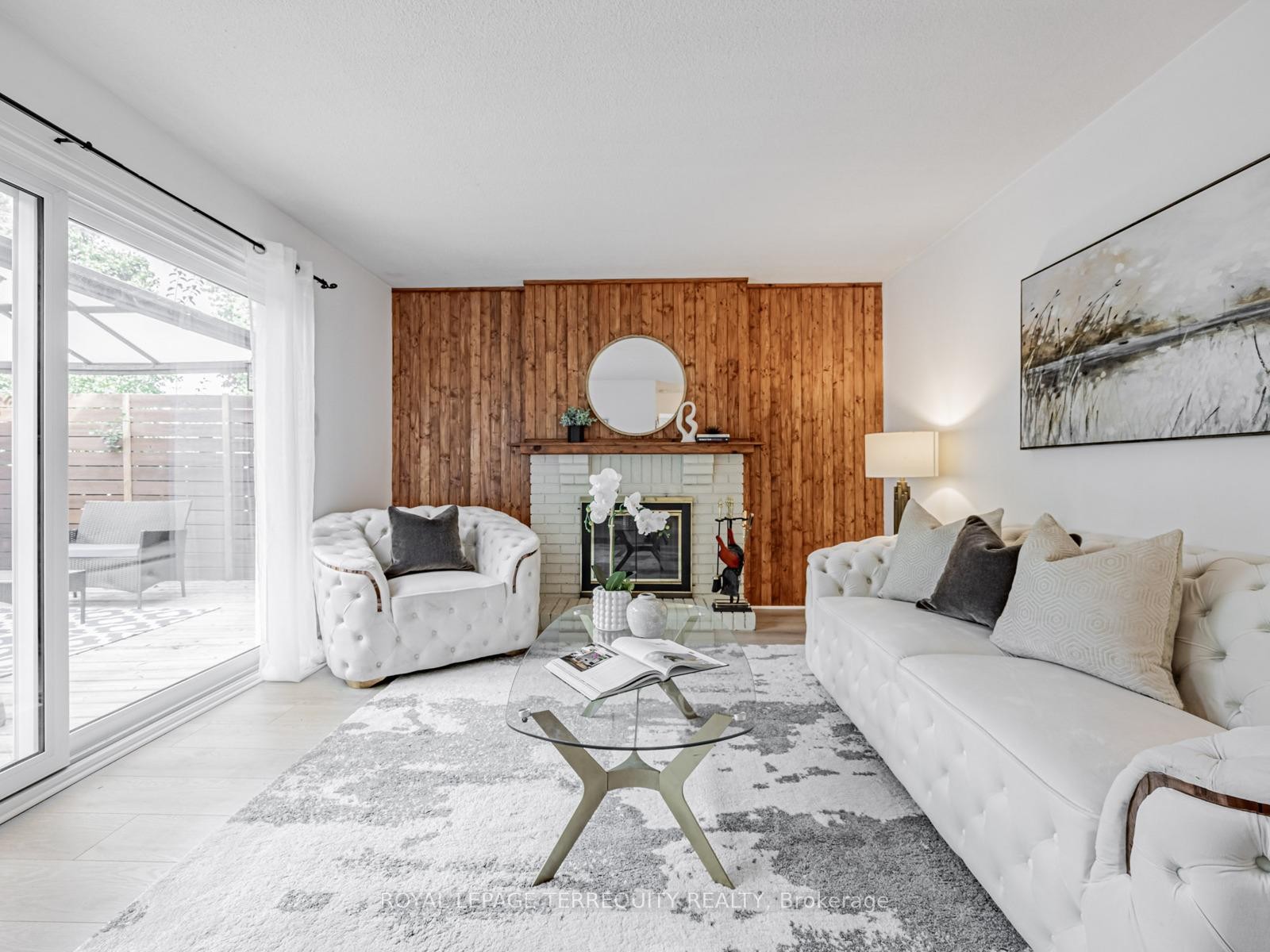 1858 Shadybrook Drive, Pickering, ON - Indoor Photo Showing Living Room With Fireplace