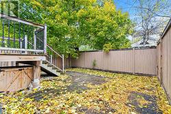 Fenced BACKYARD for summer privacy. -