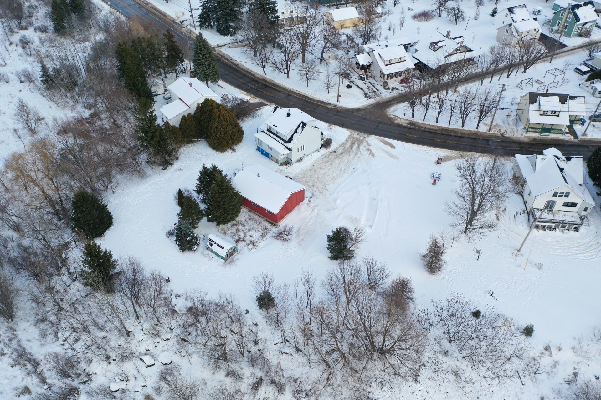 Aerial View - 267 Boul. Bégin, Saint-Pacôme, QC - Outdoor With View