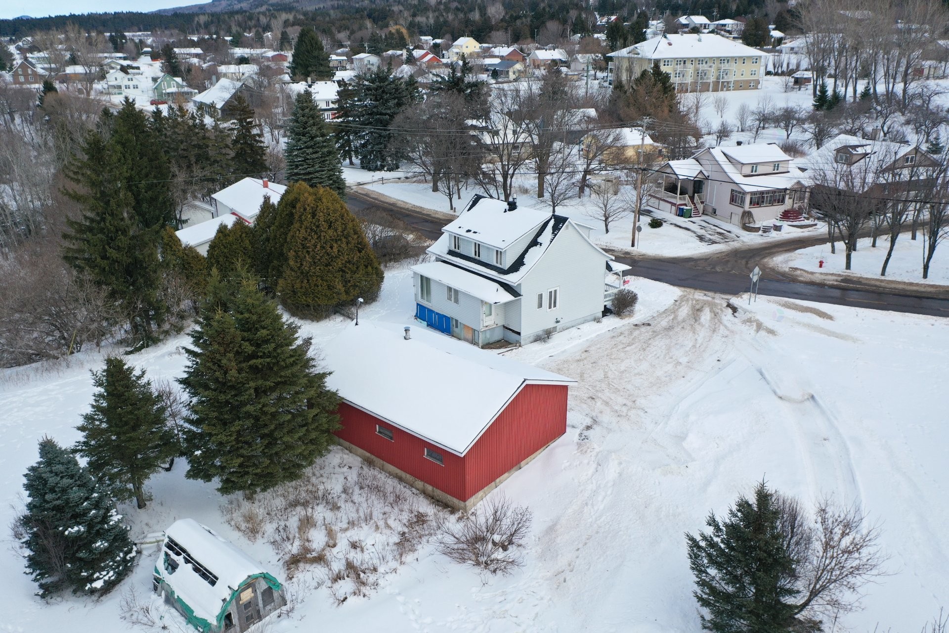Aerial View - 267 Boul. Bégin, Saint-Pacôme, QC - Outdoor With View
