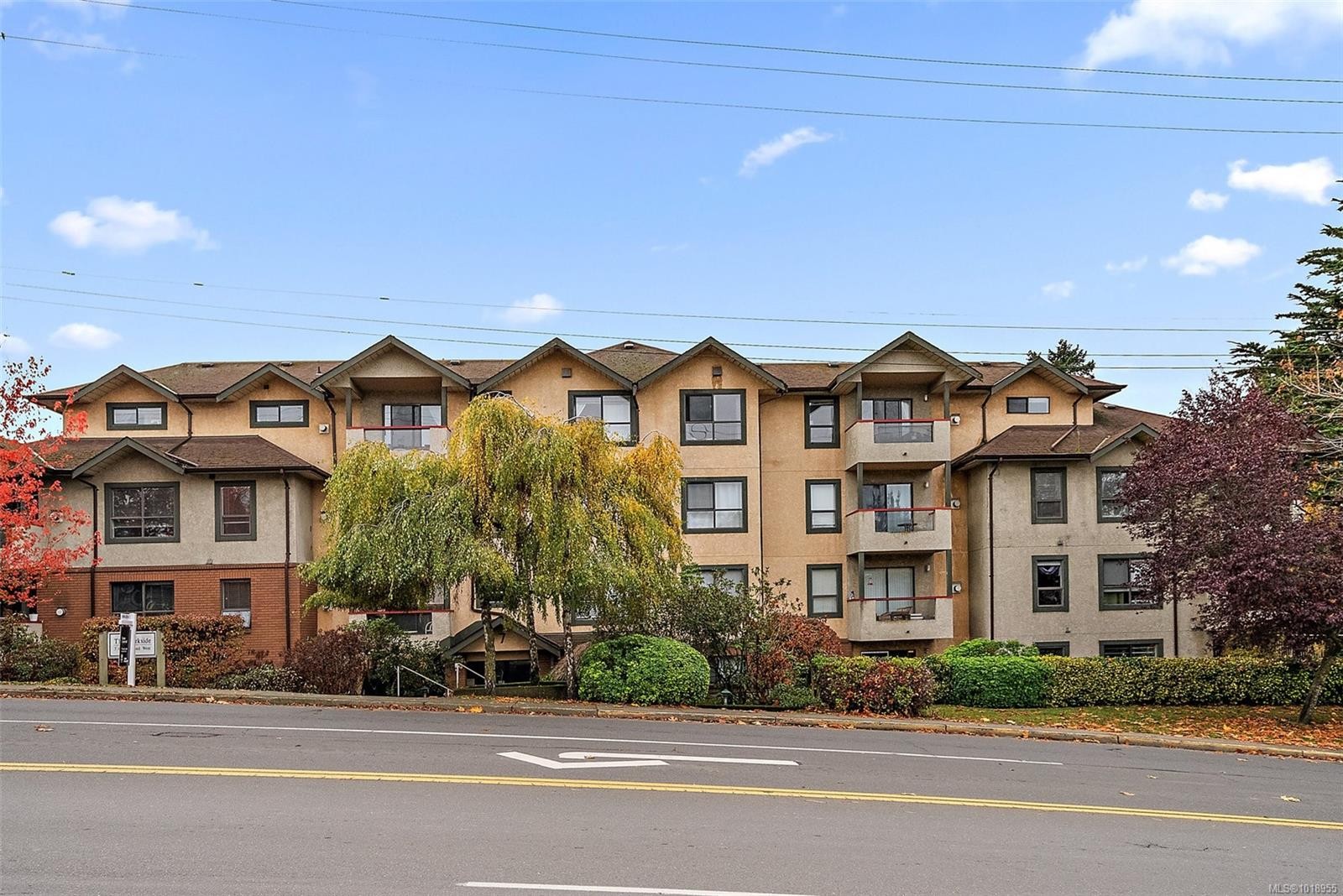 202-7 Gorge Rd West, Saanich, BC - Outdoor With Balcony With Facade
