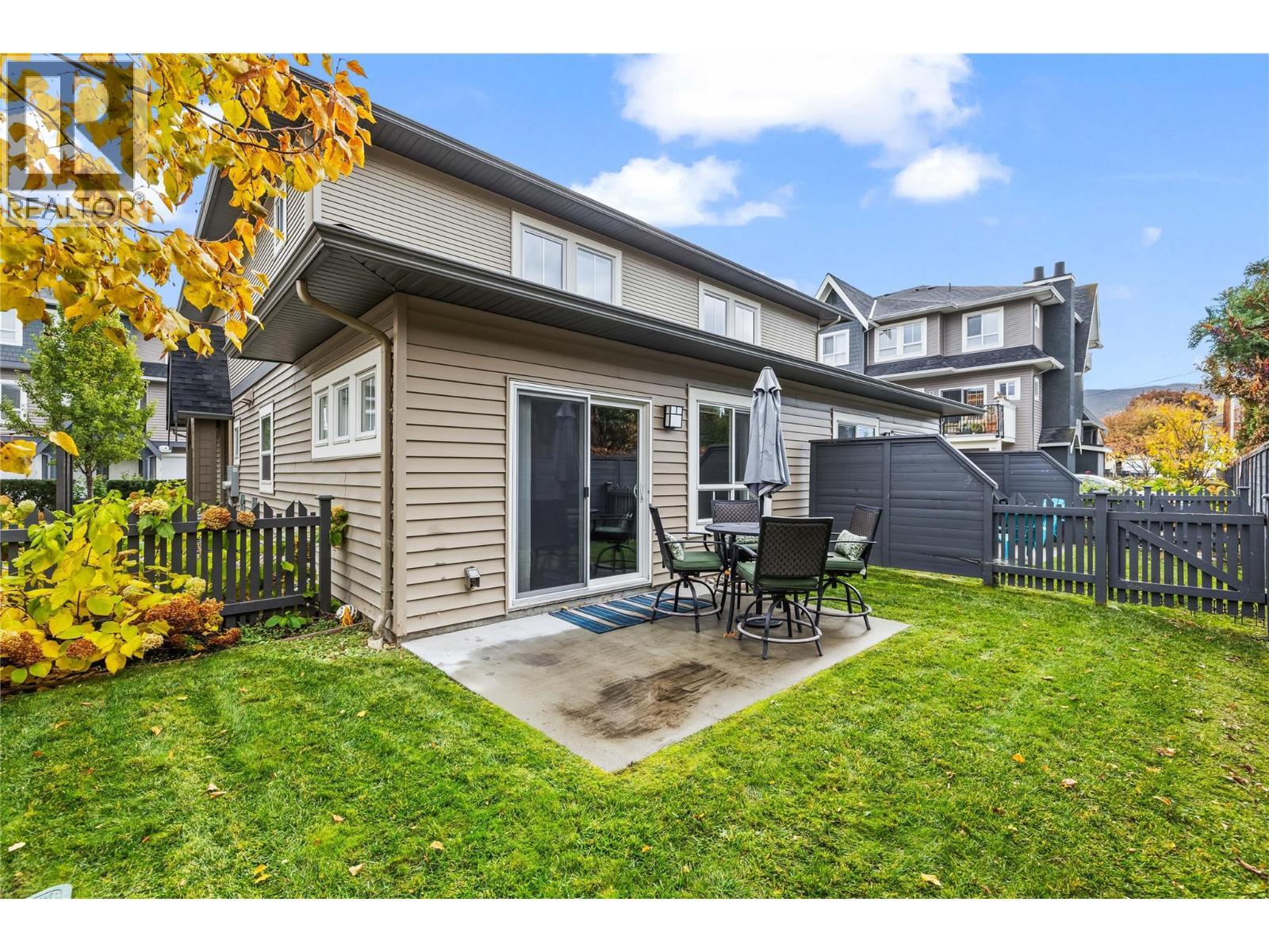Patio & Backyard - 680 Old Meadows Road Unit# 86, Kelowna, BC - Outdoor With Deck Patio Veranda
