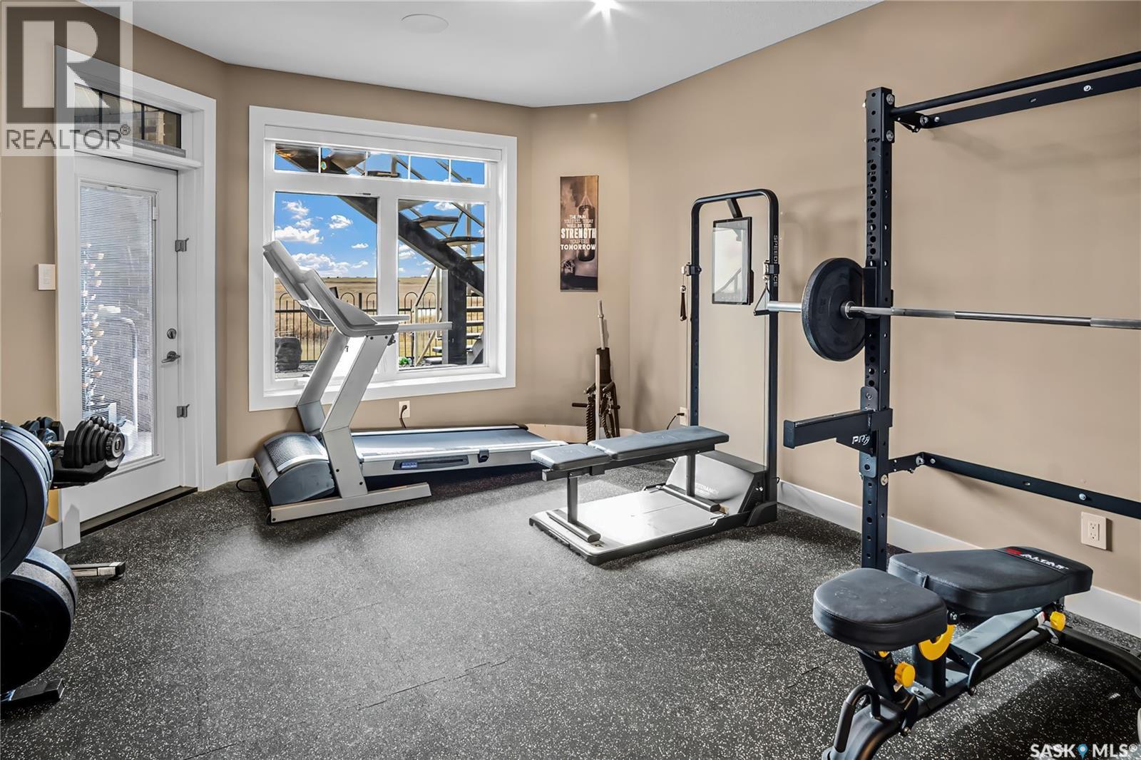 8099 Wascana Gardens Crescent, Regina, SK - Indoor Photo Showing Gym Room