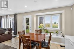 Bright Bay Window overlooking open fields -