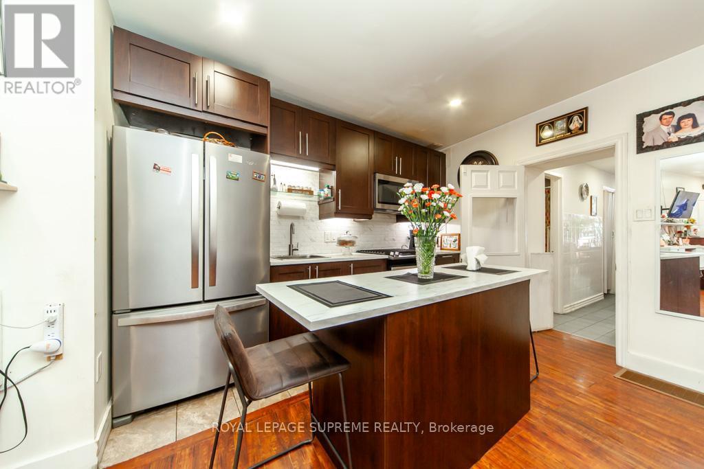 529 Rogers Road, Toronto, ON - Indoor Photo Showing Kitchen With Double Sink