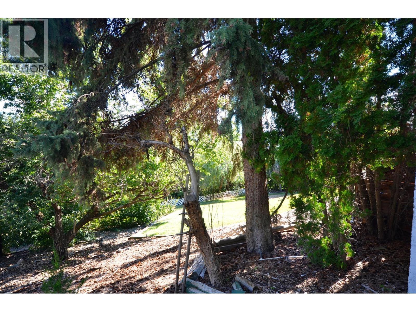 Green space provides shade - 6609 Southwind Road, Vernon, BC - Outdoor