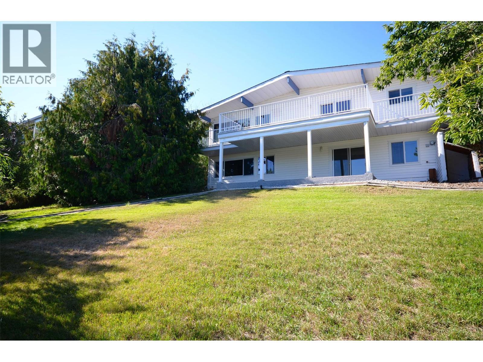 large lot, is so private - 6609 Southwind Road, Vernon, BC - Outdoor With Balcony With Deck Patio Veranda