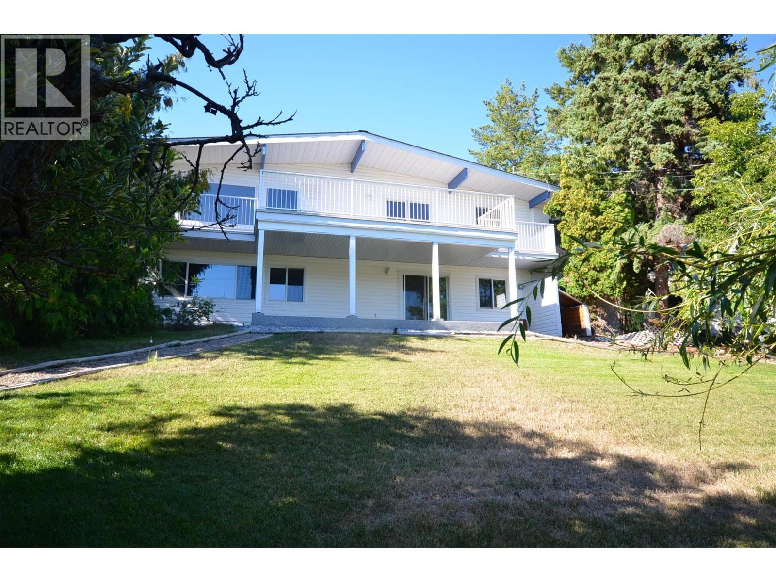 large lot, is so private - 6609 Southwind Road, Vernon, BC - Outdoor With Balcony With Deck Patio Veranda