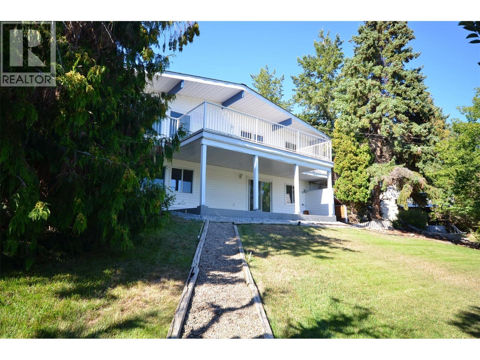 Path to the lower road - 6609 Southwind Road, Vernon, BC - Outdoor With Balcony With Deck Patio Veranda