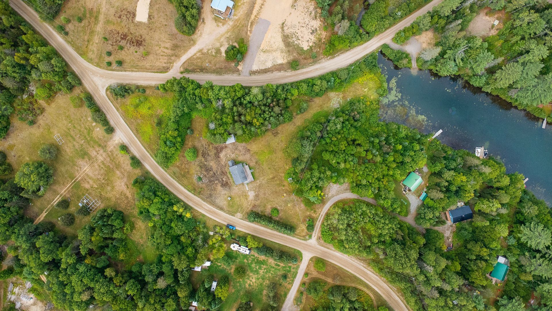 Aerial View - 211 Ch. Stephens, Otter Lake, QC - Outdoor With Body Of Water With View